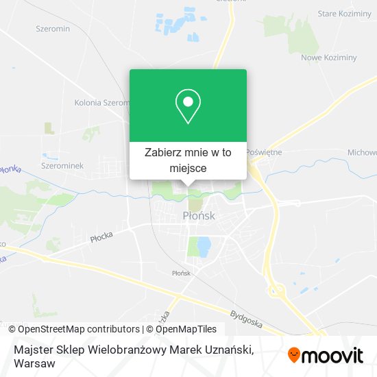 Mapa Majster Sklep Wielobranżowy Marek Uznański