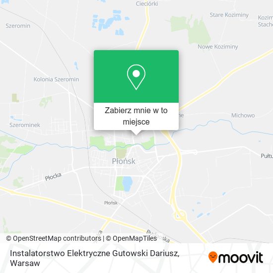 Mapa Instalatorstwo Elektryczne Gutowski Dariusz