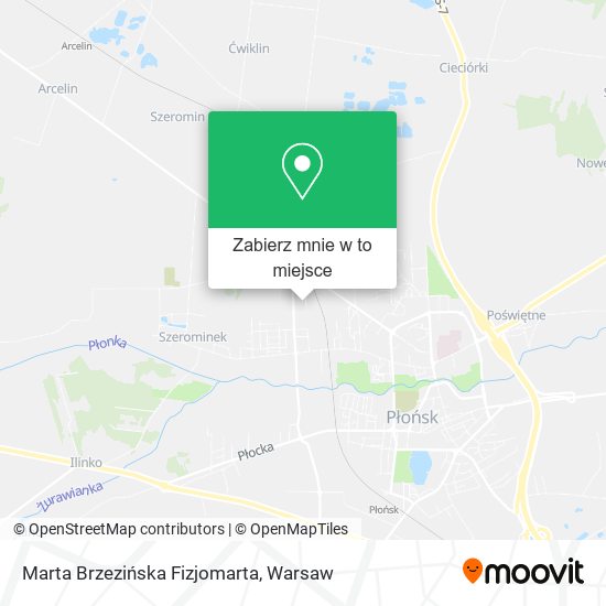 Mapa Marta Brzezińska Fizjomarta