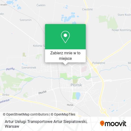 Mapa Artur Usługi Transportowe Artur Siepiatowski