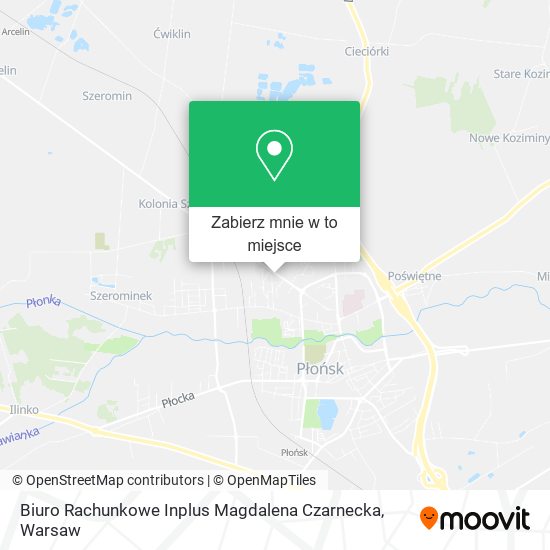 Mapa Biuro Rachunkowe Inplus Magdalena Czarnecka