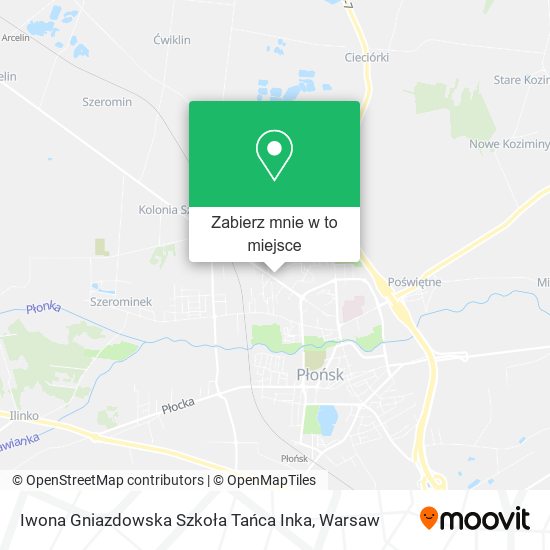 Mapa Iwona Gniazdowska Szkoła Tańca Inka