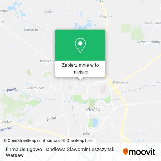 Mapa Firma Usługowo Handlowa Sławomir Leszczyński