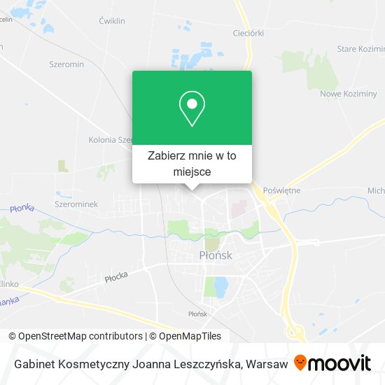 Mapa Gabinet Kosmetyczny Joanna Leszczyńska