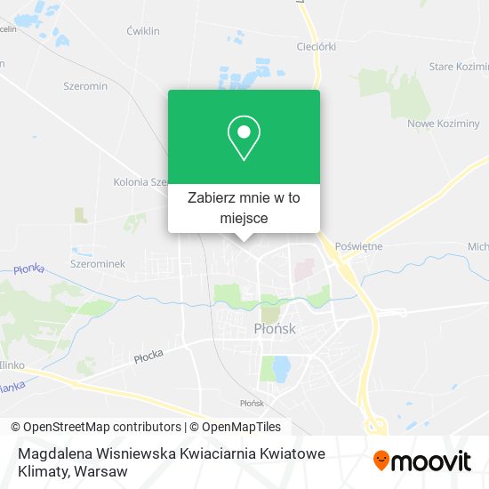 Mapa Magdalena Wisniewska Kwiaciarnia Kwiatowe Klimaty