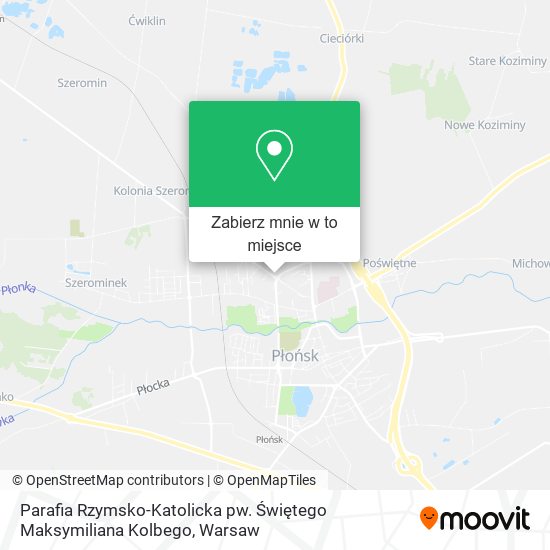 Mapa Parafia Rzymsko-Katolicka pw. Świętego Maksymiliana Kolbego