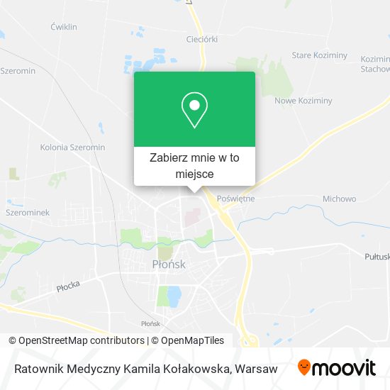 Mapa Ratownik Medyczny Kamila Kołakowska