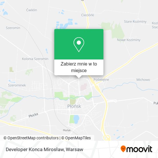 Mapa Developer Konca Mirosław