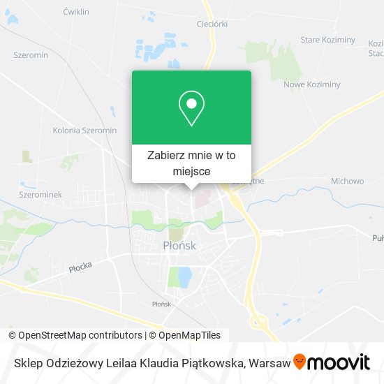 Mapa Sklep Odzieżowy Leilaa Klaudia Piątkowska