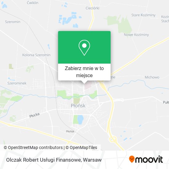 Mapa Olczak Robert Usługi Finansowe