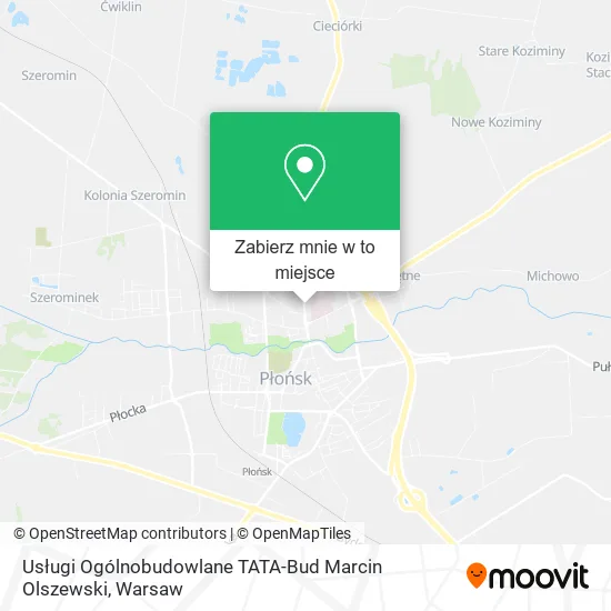 Mapa Usługi Ogólnobudowlane TATA-Bud Marcin Olszewski