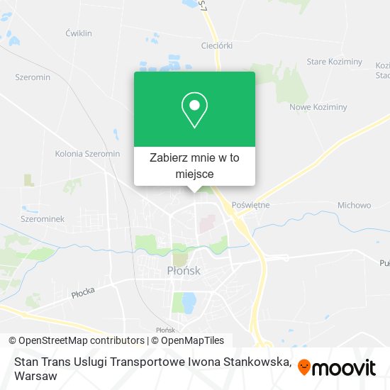 Mapa Stan Trans Uslugi Transportowe Iwona Stankowska