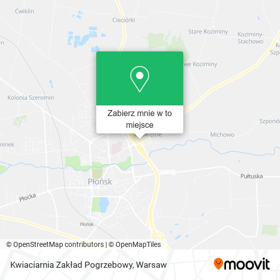 Mapa Kwiaciarnia Zakład Pogrzebowy