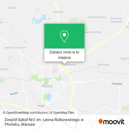 Mapa Zespół Szkół Nr2 im. Leona Rutkowskiego w Płońsku