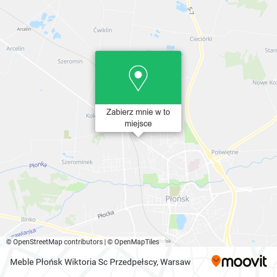 Mapa Meble Płońsk Wiktoria Sc Przedpełscy