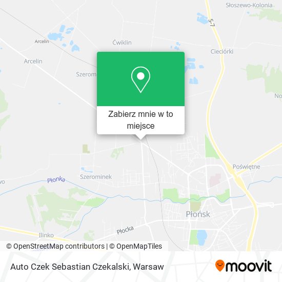 Mapa Auto Czek Sebastian Czekalski