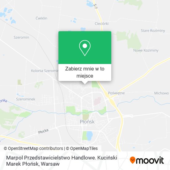 Mapa Marpol Przedstawicielstwo Handlowe. Kuciński Marek Płońsk