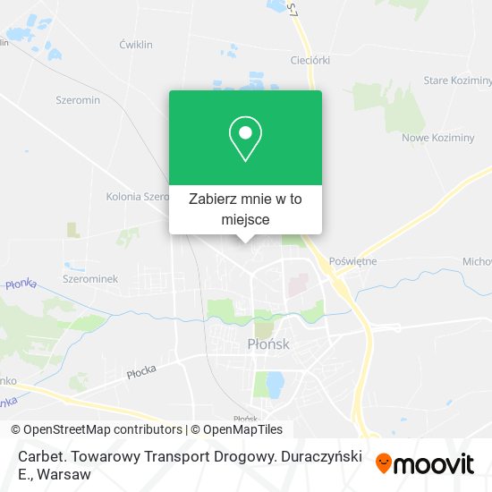 Mapa Carbet. Towarowy Transport Drogowy. Duraczyński E.