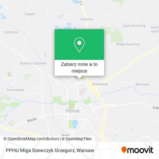 Mapa PPHU Miga Szewczyk Grzegorz