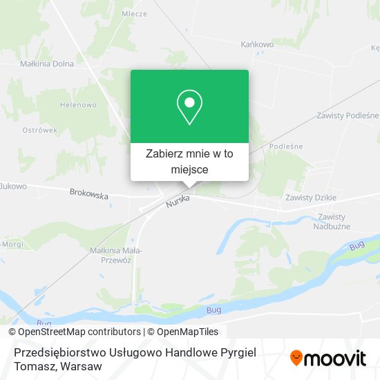 Mapa Przedsiębiorstwo Usługowo Handlowe Pyrgiel Tomasz