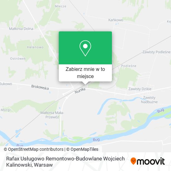 Mapa Rafax Usługowo Remontowo-Budowlane Wojciech Kalinowski