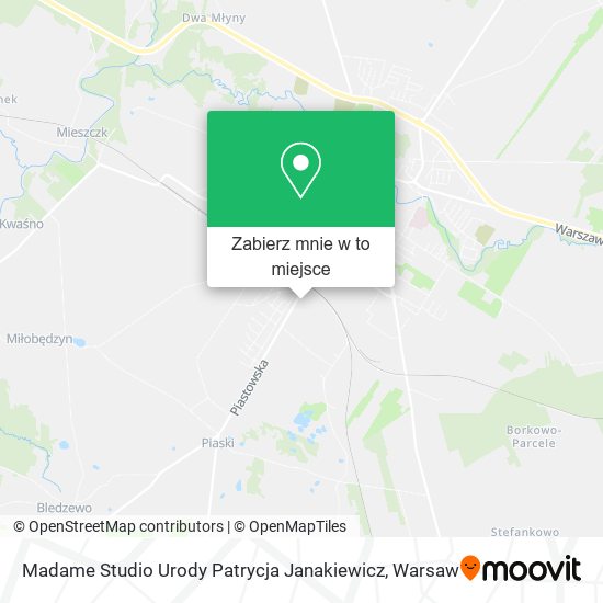 Mapa Madame Studio Urody Patrycja Janakiewicz