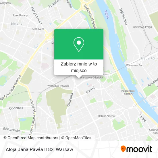 Mapa Aleja Jana Pawła II 82