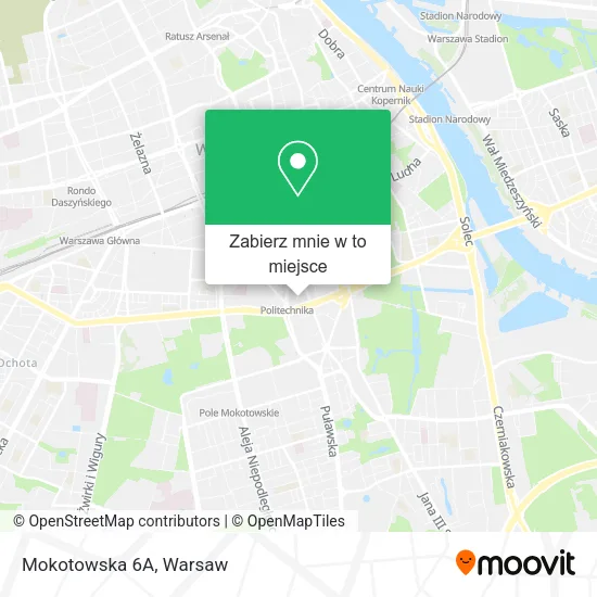 Mapa Mokotowska 6A
