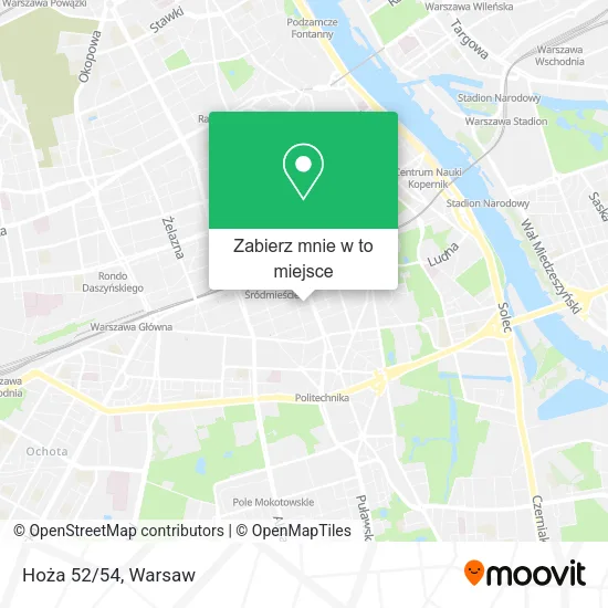 Mapa Hoża 52/54