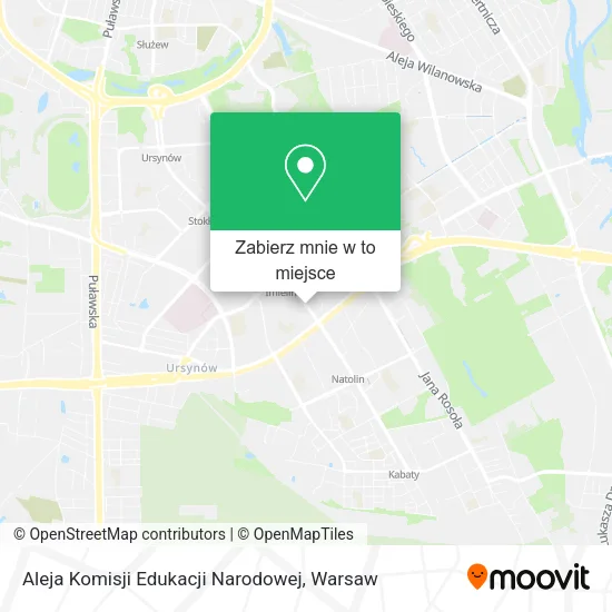 Mapa Aleja Komisji Edukacji Narodowej