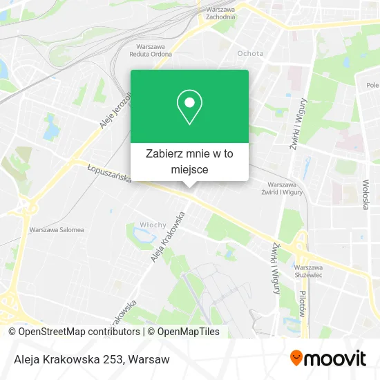 Mapa Aleja Krakowska 253