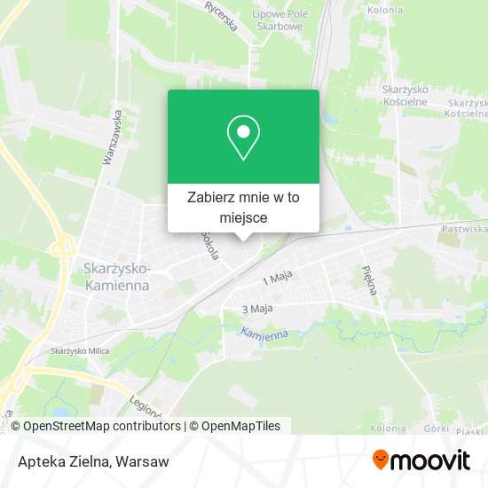 Mapa Apteka Zielna