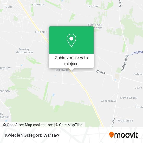 Mapa Kwiecień Grzegorz