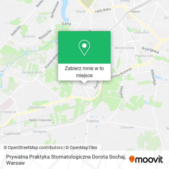 Mapa Prywatna Praktyka Stomatologiczna Dorota Sochaj