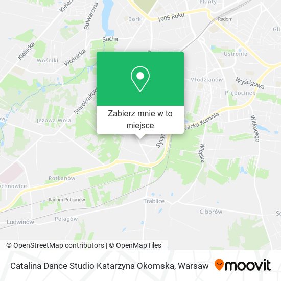 Mapa Catalina Dance Studio Katarzyna Okomska