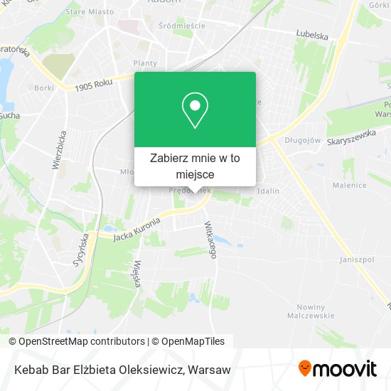 Mapa Kebab Bar Elżbieta Oleksiewicz