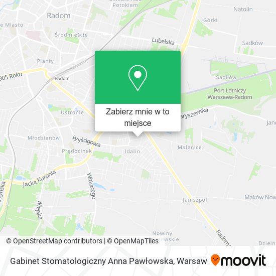 Mapa Gabinet Stomatologiczny Anna Pawłowska