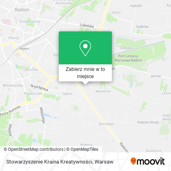 Mapa Stowarzyszenie Kraina Kreatywności