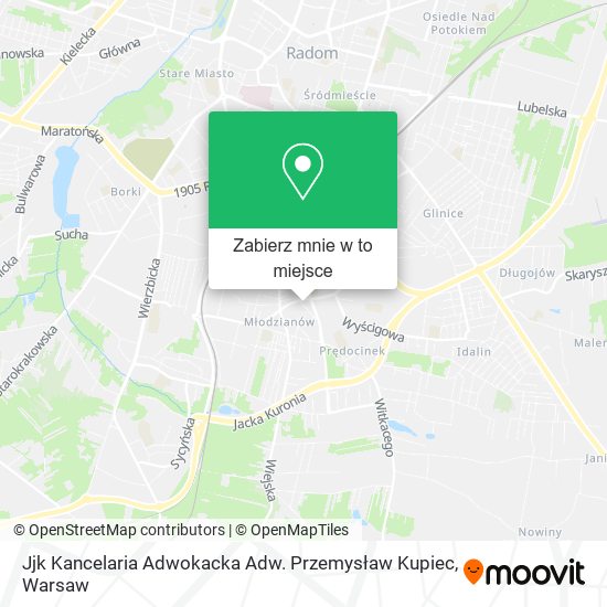 Mapa Jjk Kancelaria Adwokacka Adw. Przemysław Kupiec