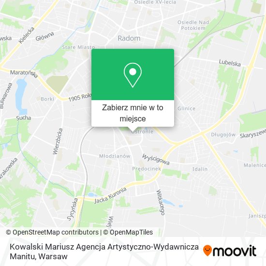 Mapa Kowalski Mariusz Agencja Artystyczno-Wydawnicza Manitu