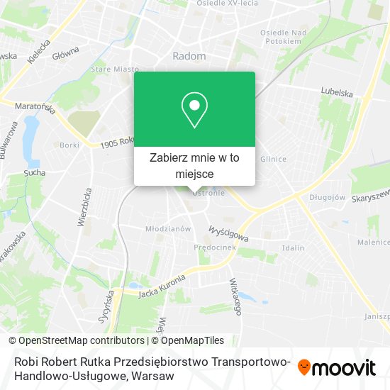 Mapa Robi Robert Rutka Przedsiębiorstwo Transportowo-Handlowo-Usługowe