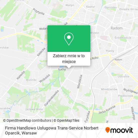 Mapa Firma Handlowo Usługowa Trans-Service Norbert Oparcik