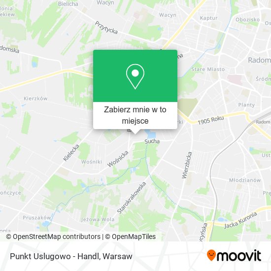 Mapa Punkt Uslugowo - Handl