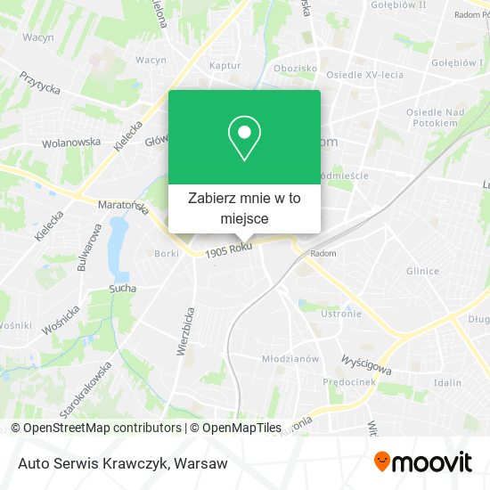 Mapa Auto Serwis Krawczyk