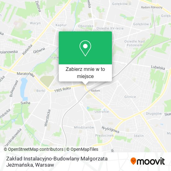 Mapa Zakład Instalacyjno-Budowlany Małgorzata Jeżmańska