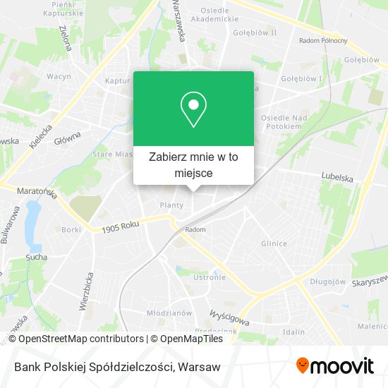 Mapa Bank Polskiej Spółdzielczości