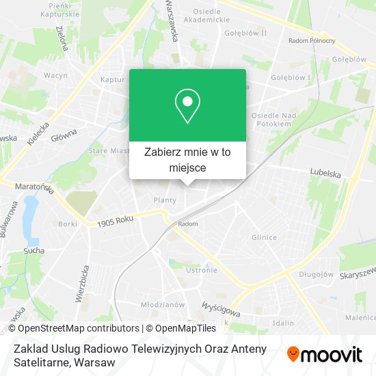 Mapa Zaklad Uslug Radiowo Telewizyjnych Oraz Anteny Satelitarne