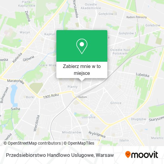 Mapa Przedsiebiorstwo Handlowo Uslugowe