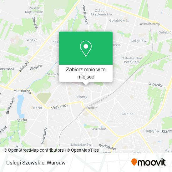 Mapa Uslugi Szewskie