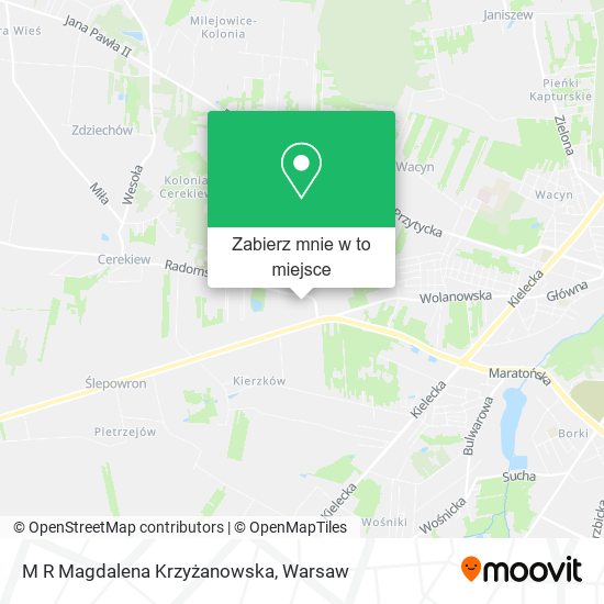 Mapa M R Magdalena Krzyżanowska